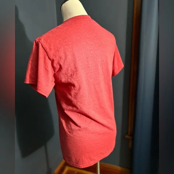 The Future is in Our Hands Red Screen Print T Shirt - Picture 5 of 8